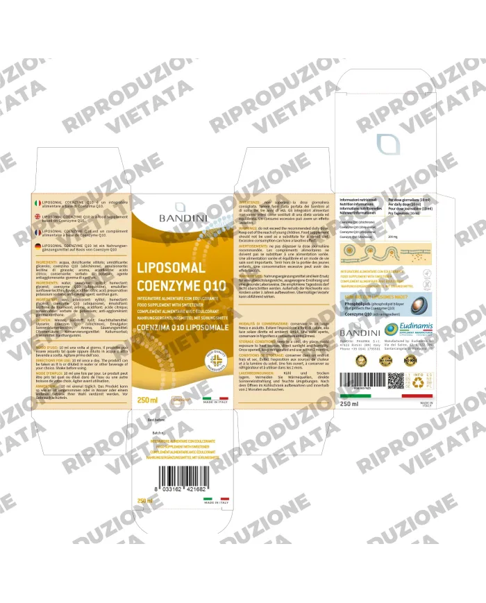 Coenzima Q10 Liposomiale Liquido - 250 ml